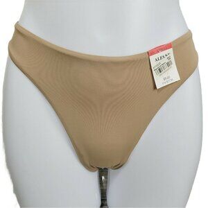 Vintage Alfani Underneath Tan Thong XSmall HTF Shaping Nylon Spandex Everyday